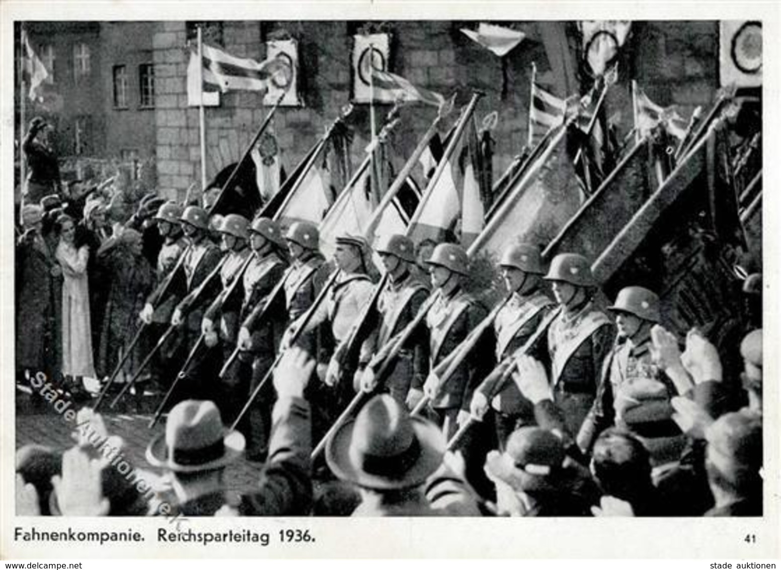 Reichsparteitag Nürnberg (8500) WK II 1936 Fahnenkompanie I-II - Guerra 1939-45