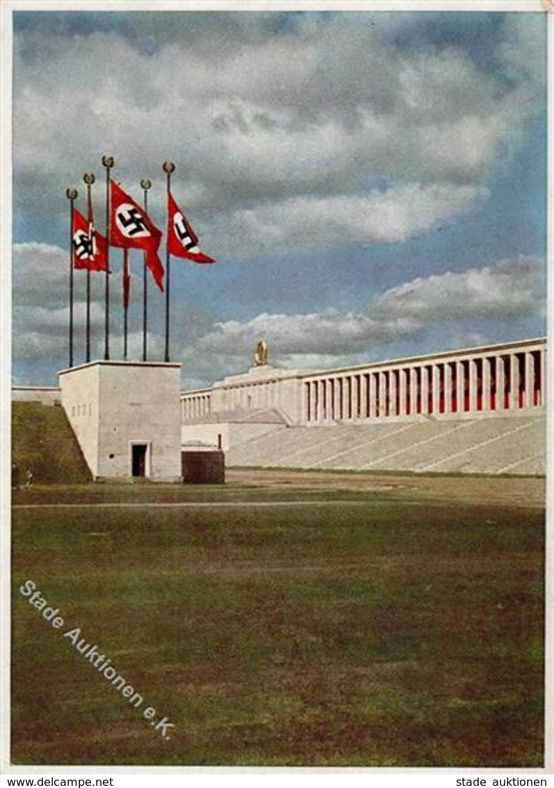 Reichsparteitag Nürnberg (8500) WK II Zeppelinfeld Fahnenturm Tribüne I-II - Oorlog 1939-45
