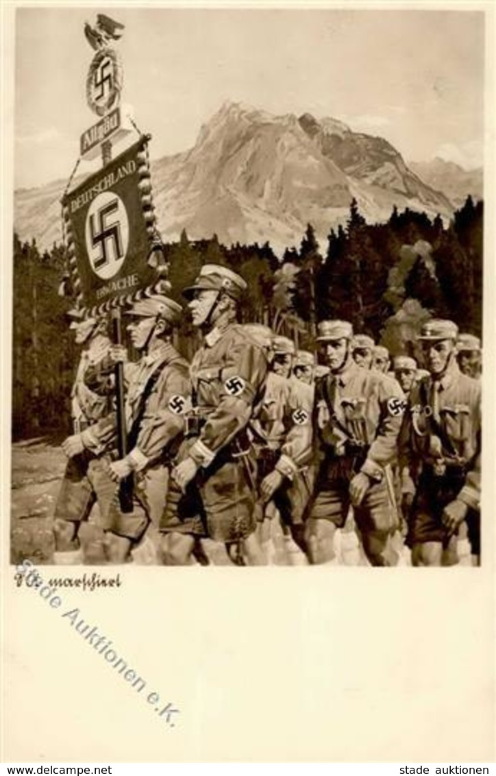 WK II SA Maschiert Sign. Keck, Paul Foto-Karte I-II - Guerra 1939-45