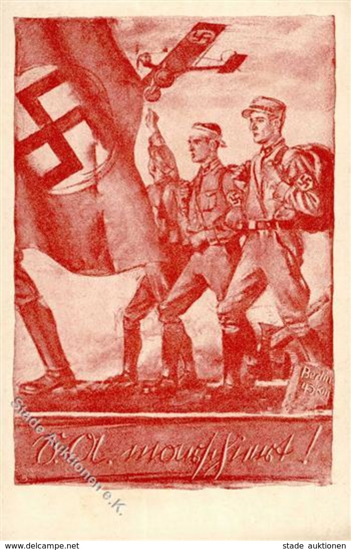 WK II SA SA Machiert Sign. Seibt Künstler-Karte I-II - Guerra 1939-45