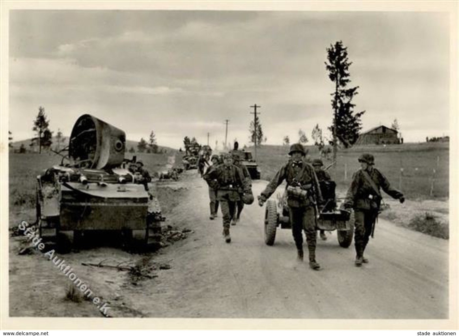 SS WK II Gebirgsdivision Nord In Karelien Zwischen Talla Und Allakurti Foto AK I-II - Guerra 1939-45