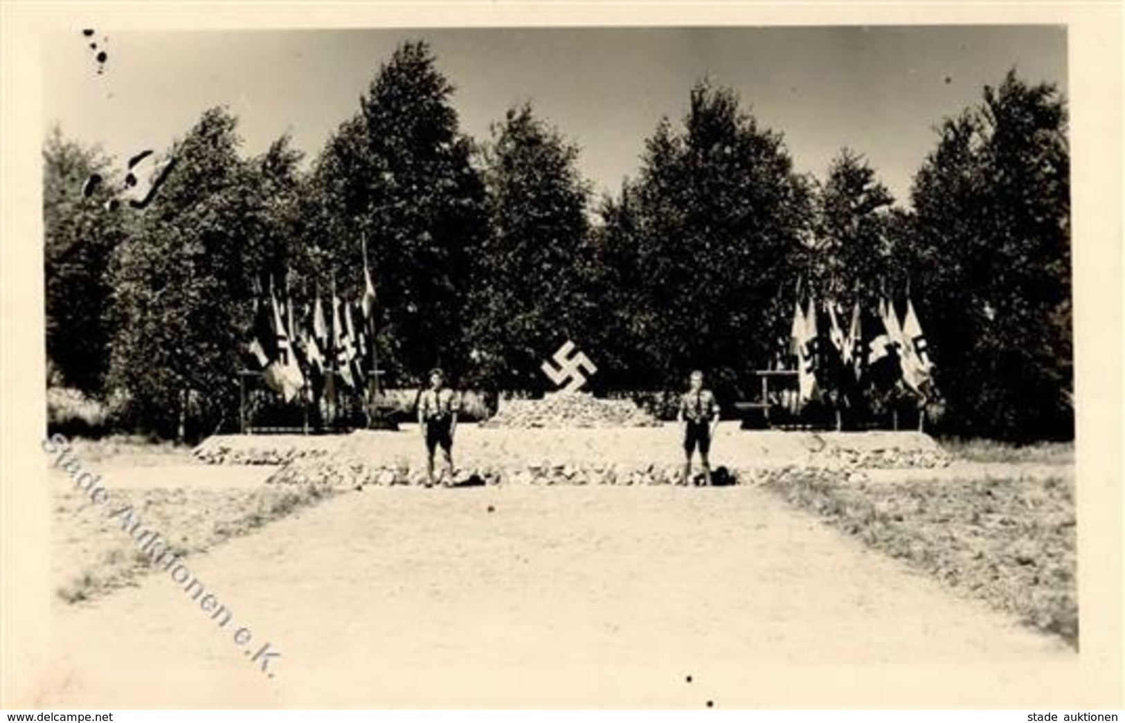 HJ WK II Großlager Mauskow Krs. Oststernberg Foto AK I-II (fleckig) - Guerra 1939-45