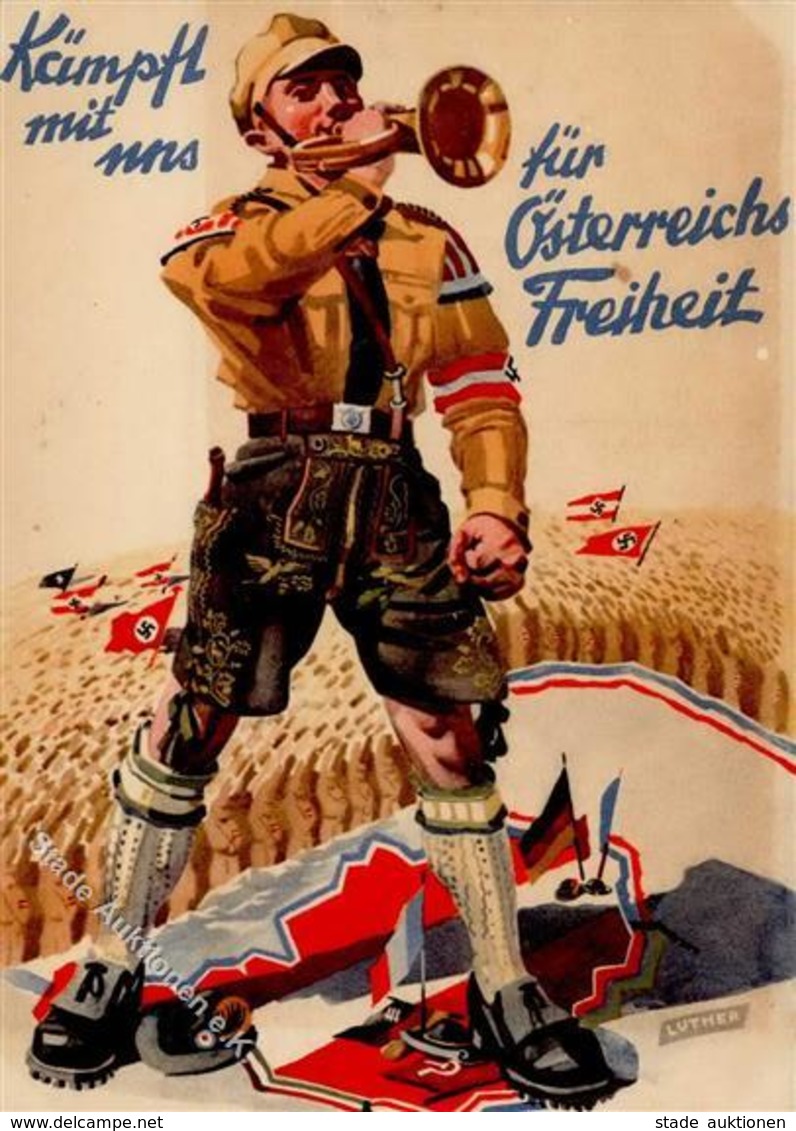 WK II HJ Kämpft Mit Uns Für Östereichs Freiheit I-II - Guerra 1939-45