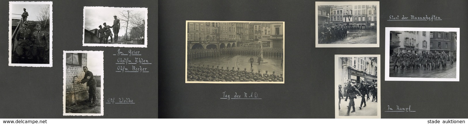 WK II RAD Reichsarbeitsdienst Album Mit Circa 100 Fotos Div. Formate I-II - Guerra 1939-45