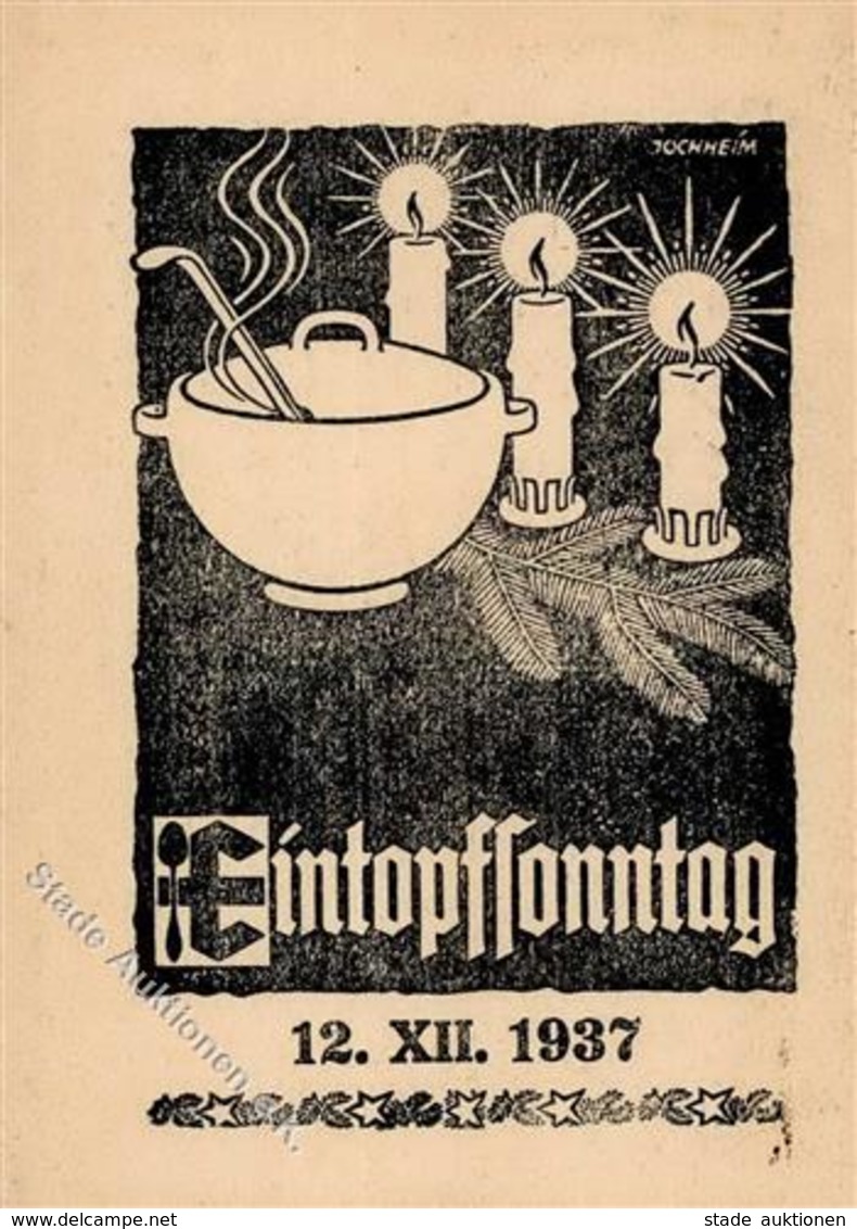 WHW WK II - EINTOPFSONNTAG 1937 - Spendenkärtchen I - Guerra 1939-45