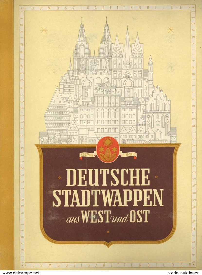 Sammelbild-Album Deutsche Stadtwappen Aus West Und Ost Zigarettenbilder Zentrale Kosmos Kompl. II - Weltkrieg 1939-45