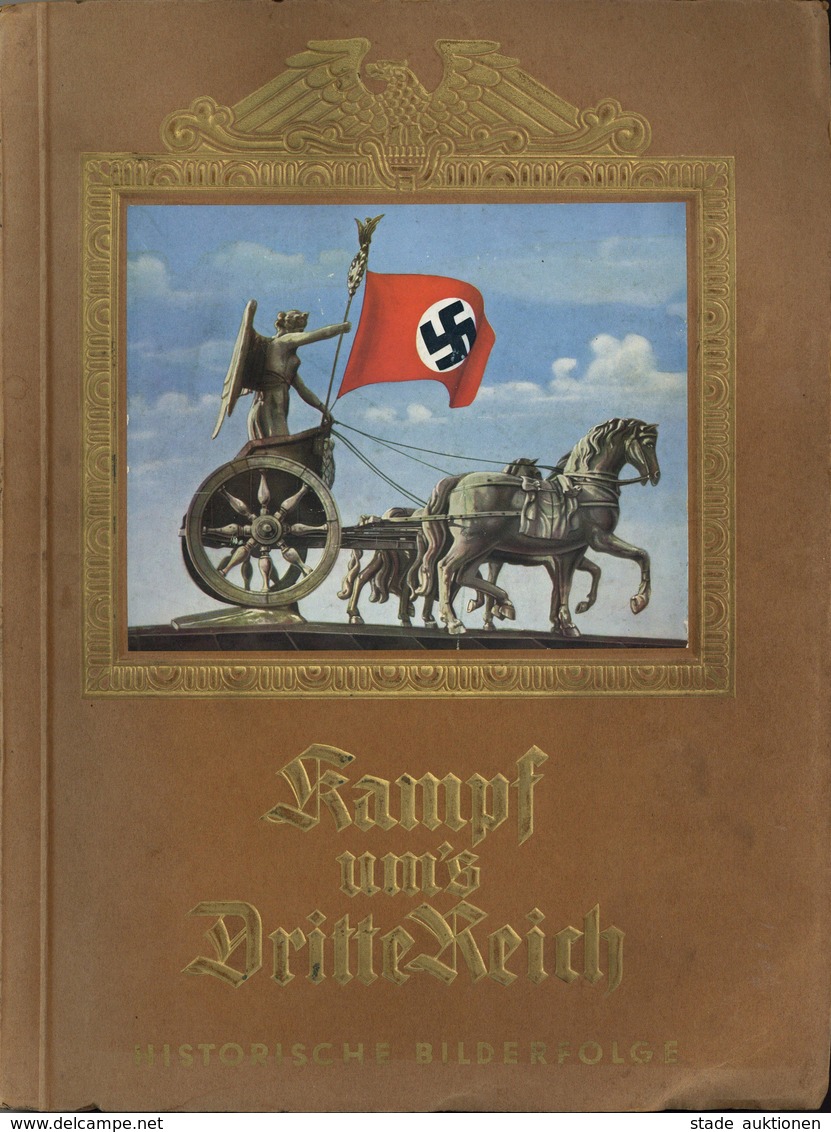 Sammelbild-Album Kampf Ums Dritte Reich 1933 Zigaretten Bilderdienst Altona Bahrenfeld Ca. 30 Fehlbilder II - Guerra 1939-45