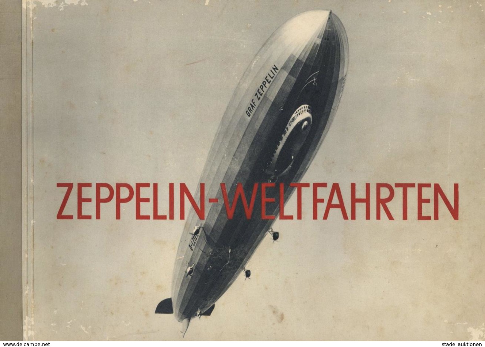 Sammelbild-Album Zeppelin Weltfahrten 1933 Bilderstelle Lohse Kompl. II (Einband Fleckig) Dirigeable - Weltkrieg 1939-45