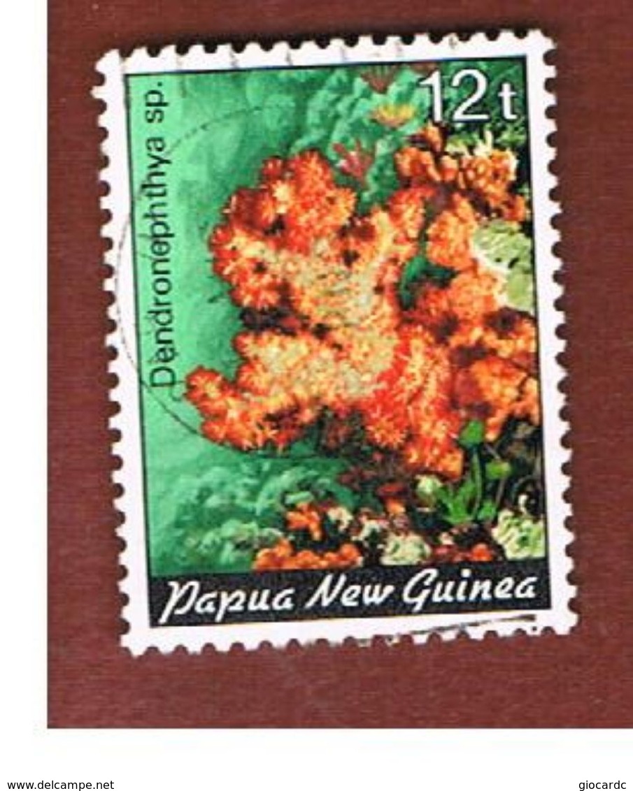 PAPUA NUOVA GUINEA  (PAPUA NEW GUINEA ) - SG 442 - 1985 MARINE LIFE: CORALS (DENDRONEPHTLYA SP.  - USED° - Papua Nuova Guinea