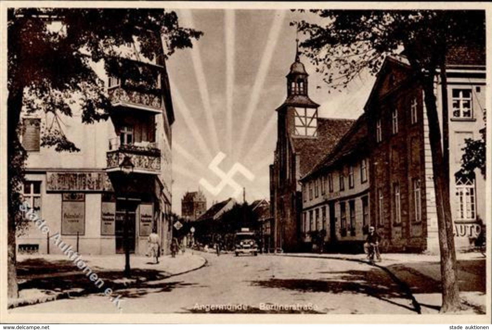 Aufgehende Sonne WK II - ANGERMÜNDE Berlinerstrasse I - Guerra 1939-45