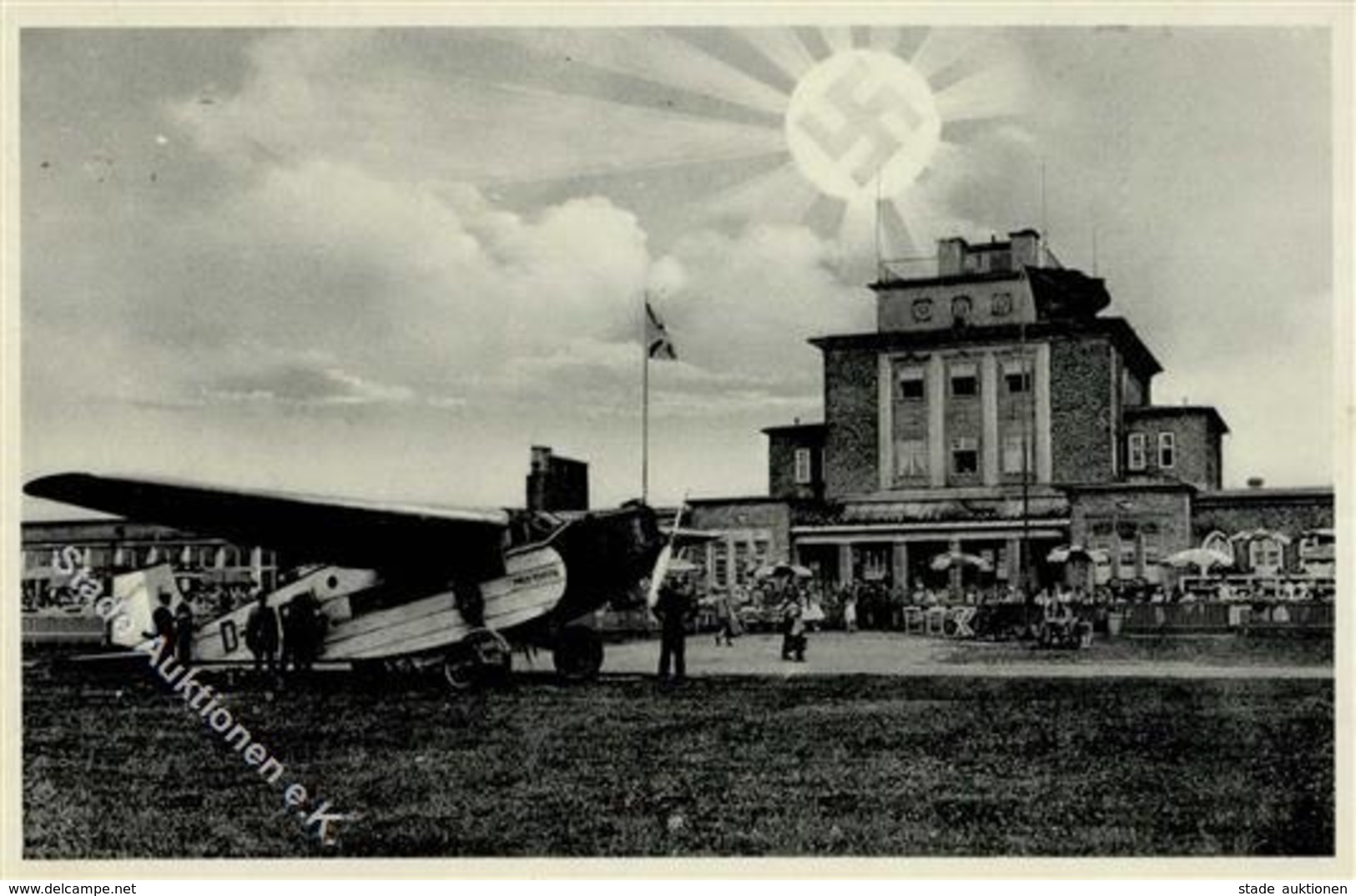 Aufgehende Sonne WK II - Heilgruß V. Flughafen CHEMNITZ I - Guerra 1939-45