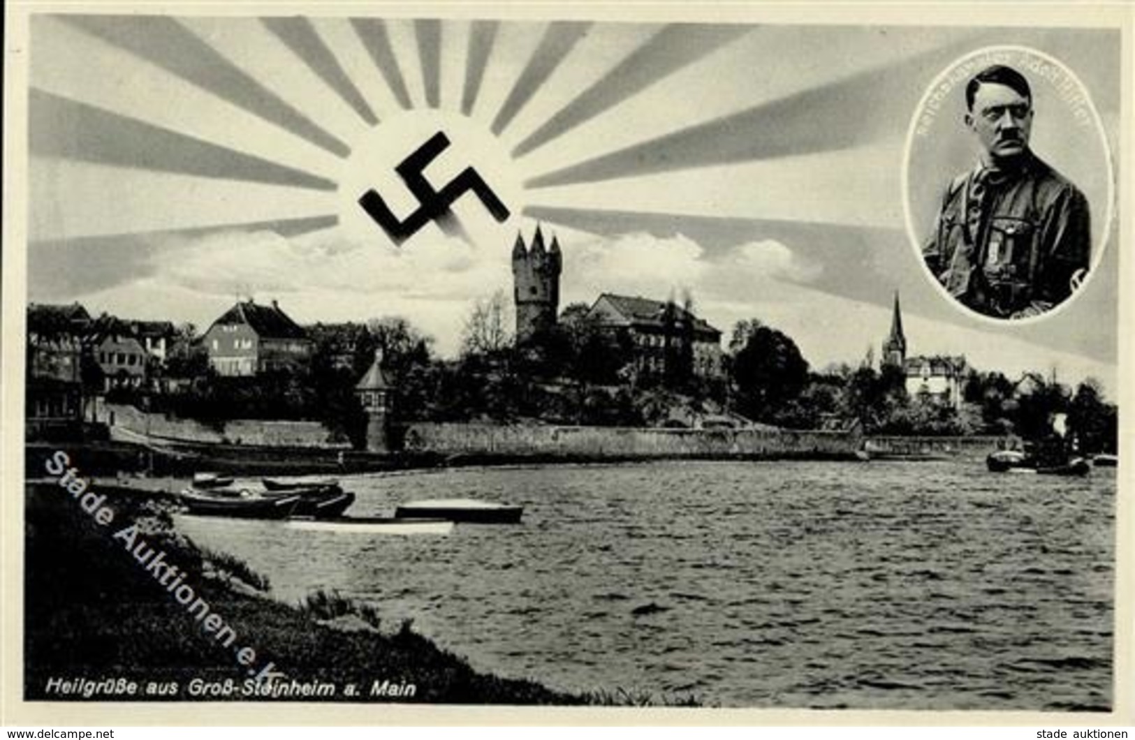 Aufgehende Sonne WK II - Heilgrüße Aus GROß-STEINHEIM Am Main I - Guerra 1939-45