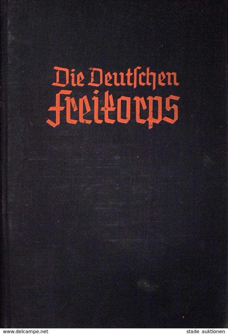 BUCH WK II - Die DEUTSCHEN FREIKORPS 1918-1923 - 513 Seiten, 60 Abbildungen V. NSDAP München, Bruckmann-Verlag 1936 I-II - Guerra 1939-45