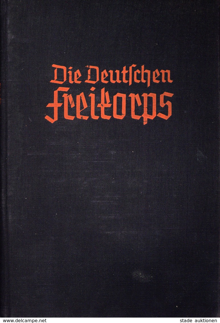 BUCH WK II - Die DEUTSCHEN FREIKORPS 1918-1923 - 513 Seiten, 60 Abbildungen V. NSDAP München, Bruckmann-Verlag 1936 I-II - Weltkrieg 1939-45