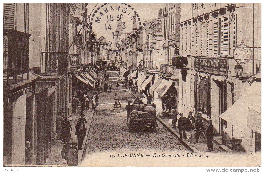 33 LIBOURNE  Rue Gambetta - Libourne