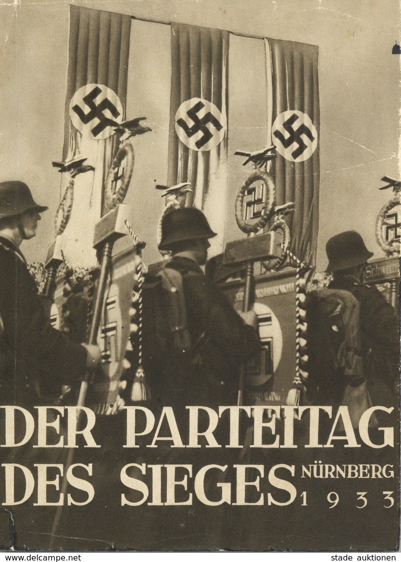 BUCH WK II - REICHSPARTEITAG NÜRNBERG - Der PARTEITAG DES SIEGES 1933 -Photo-Hoffmann-Bildband Mit 100 Abbildungen I-II - Guerra 1939-45