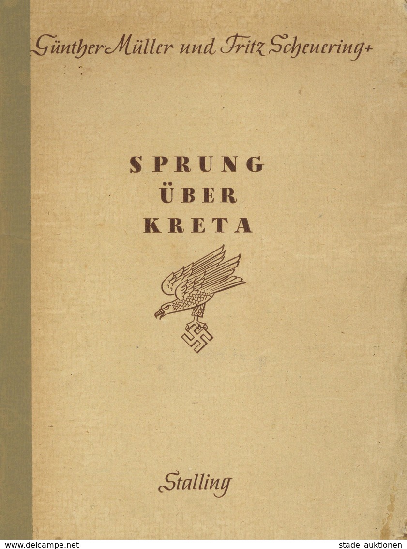 BUCH WK II - SPRUNG über KRETA - 146 Seiten Mit 138 Abbildungen! BILD- Und KAMPFBERICHT über Den KRETA-KRIEG 1944 - Umsc - Weltkrieg 1939-45