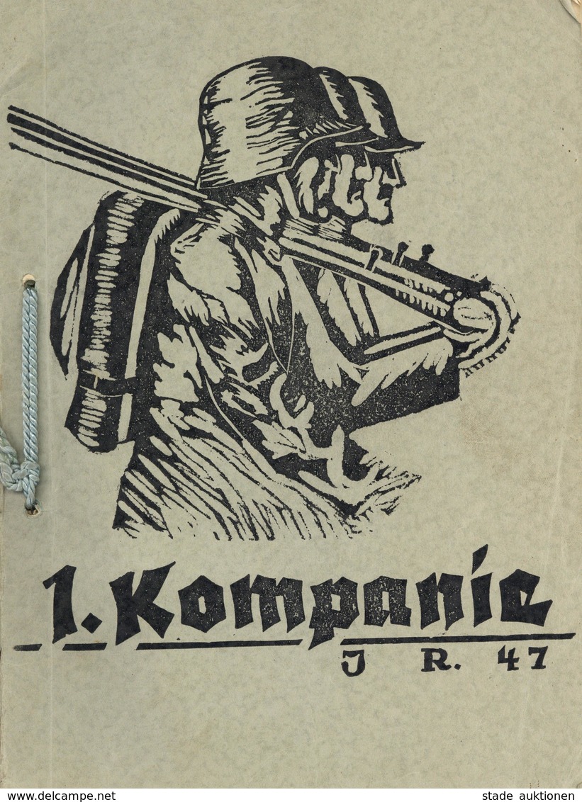 Buch WK II 1. Kompanie Inf. Regt. 47 Erinnerung An Die Dienstzeit Handgemacht II - Weltkrieg 1939-45