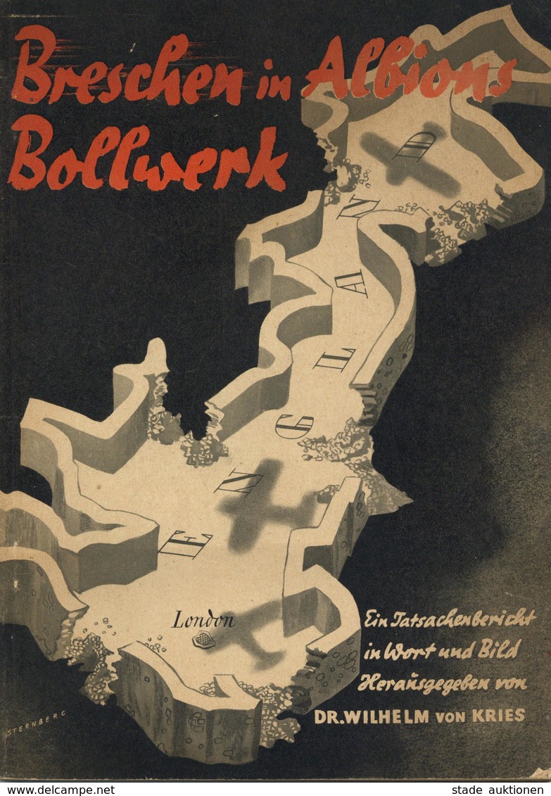 Buch WK II Breschen In Albions Bollwerk Kries, Wilhelm Von Dr. Verlag Scherl 127 Seiten Sehr Viele Abbildungen II - Weltkrieg 1939-45