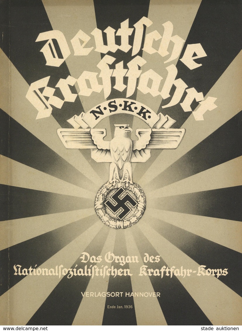 Buch WK II Deutsche Kraftfahrt NSKK Lot Mit 16 Heften 1936 Sehr Viele Abbildungen II - Weltkrieg 1939-45