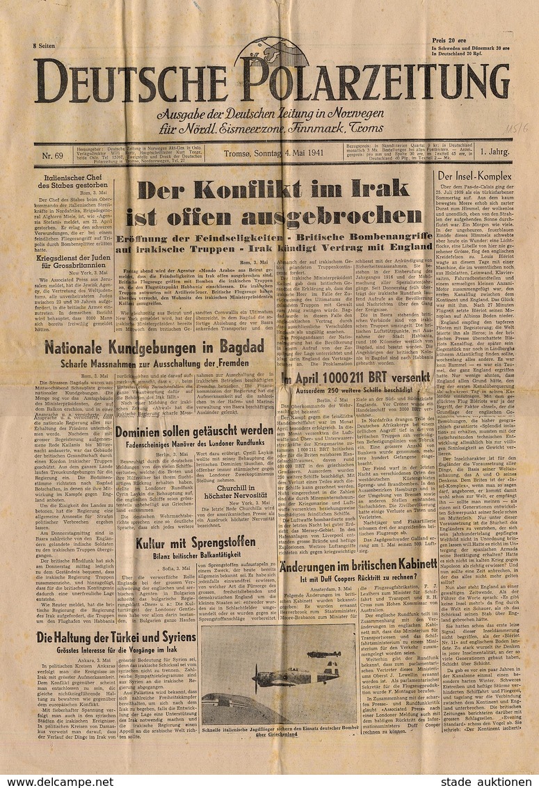 Buch WK II Deutsche Polarzeitung, 1.Jahrgang, 4.Mai 1941 II - Weltkrieg 1939-45