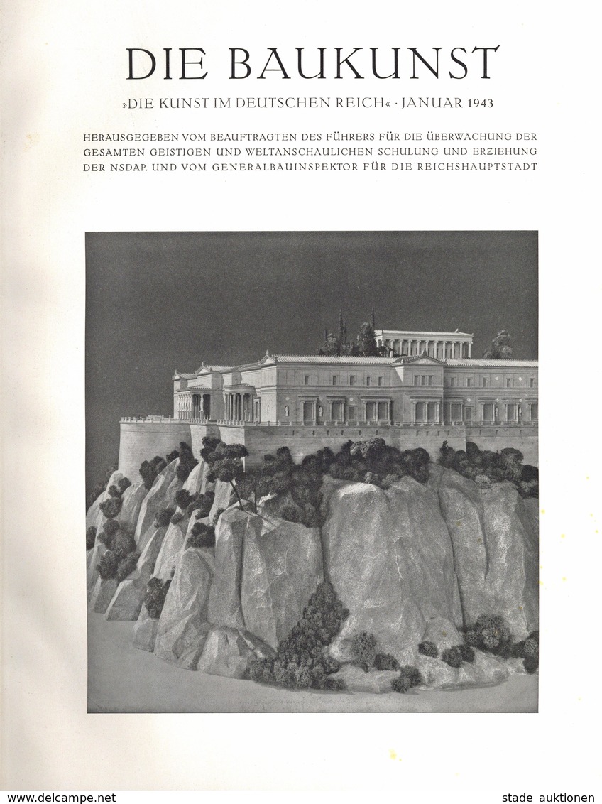 Buch WK II Die Kunst Im Deutschen Reich Die Baukunst 1943/44 Zentralverlag Der NSDAP Franz Eher Nachf. Sehr Viele Abbild - Weltkrieg 1939-45