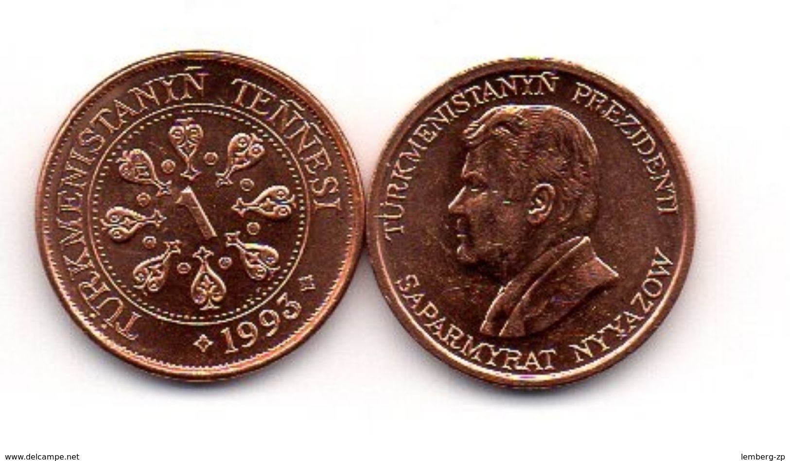 Turkmenistan - 1 Tenge 1993 UNC Lemberg-Zp - Turkménistan