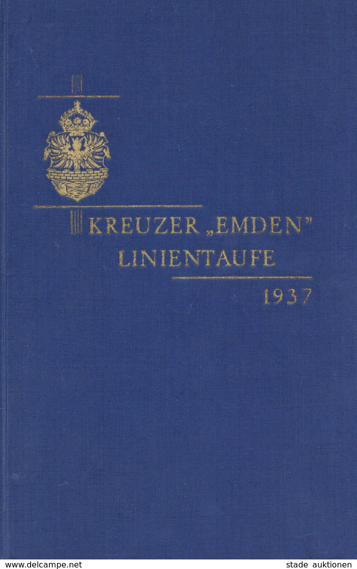 Buch WK II Kreuzer Emden Linientaufe 1937 44 Seiten Viele Abbildungen II - Weltkrieg 1939-45