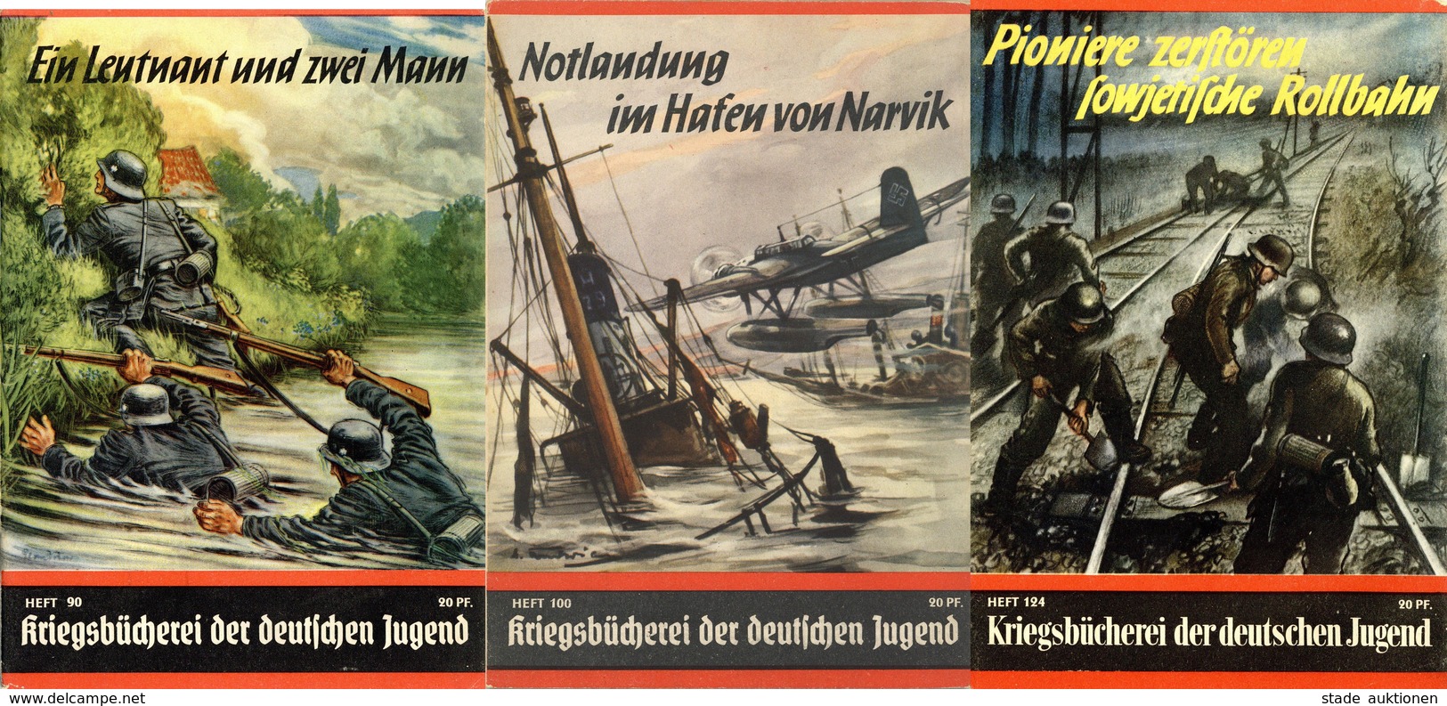 Buch WK II Kriegsbücherei Der Deutschen Jugend Lot Mit 28 Heften Steiniger Verlag II - Weltkrieg 1939-45