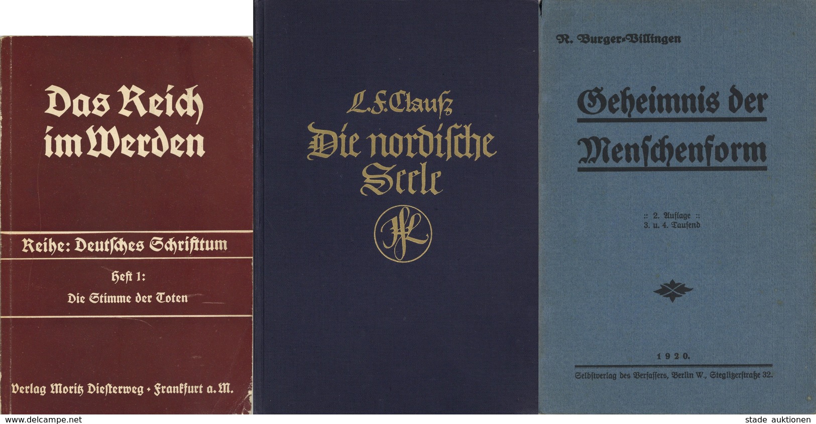 Buch WK II Lot Mit 5 Büchern Thema 3. Reich II (Gebrauchsspuren) - Weltkrieg 1939-45