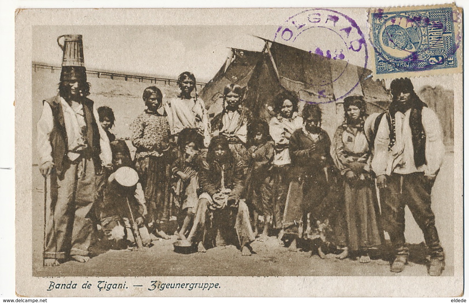 Tziganes Roms Gypsy  Banda De Tigani Zigeunergruppe P. Used Romania - Europe