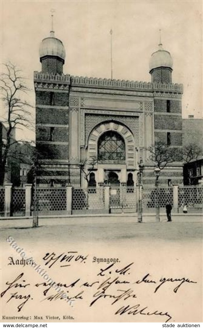 Synagoge Aachen (5100) 1904 I-II Synagogue - Giudaismo