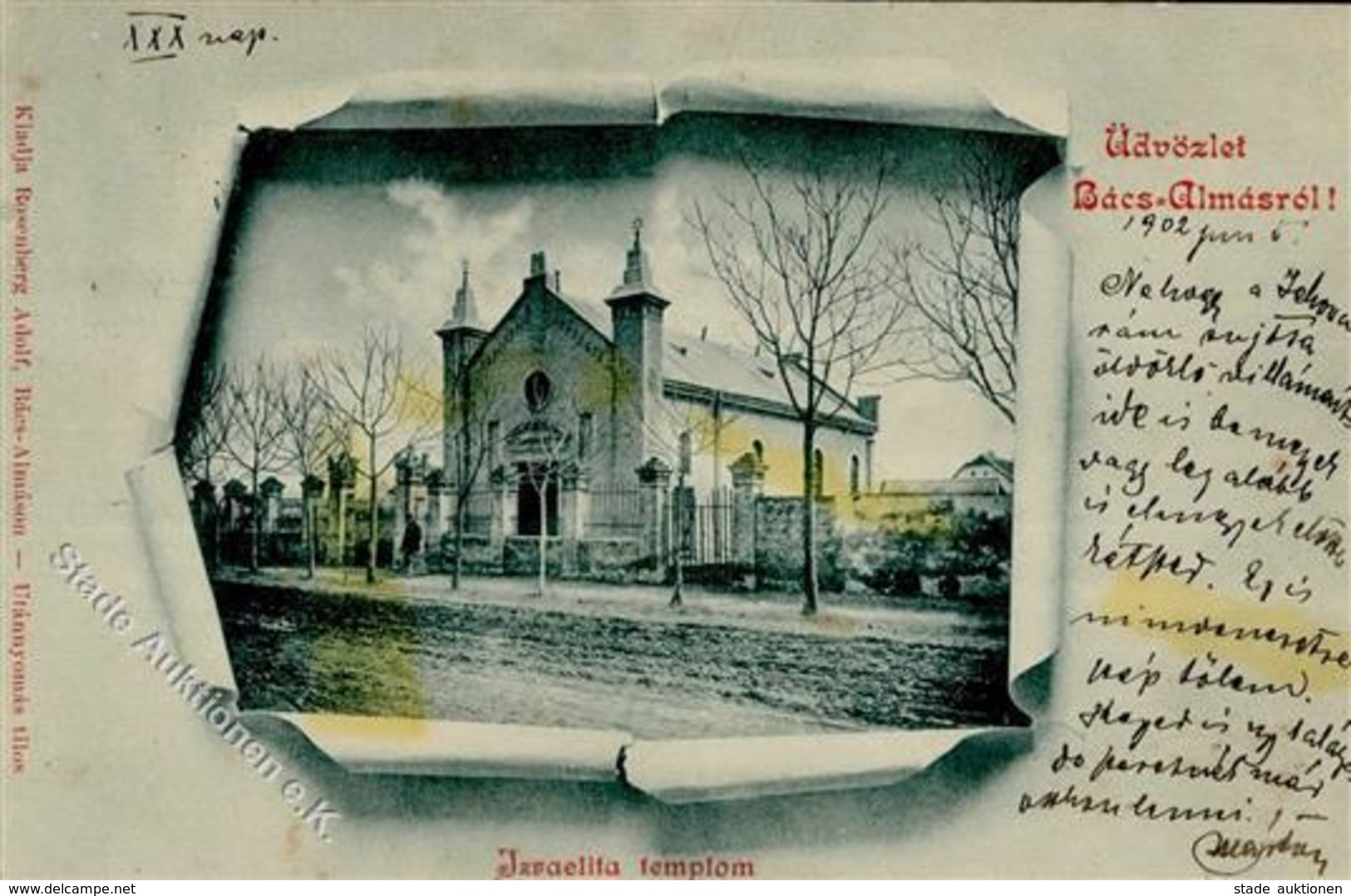Synagoge BACS-ALMASROL,Ungarn - I-II Synagogue - Giudaismo