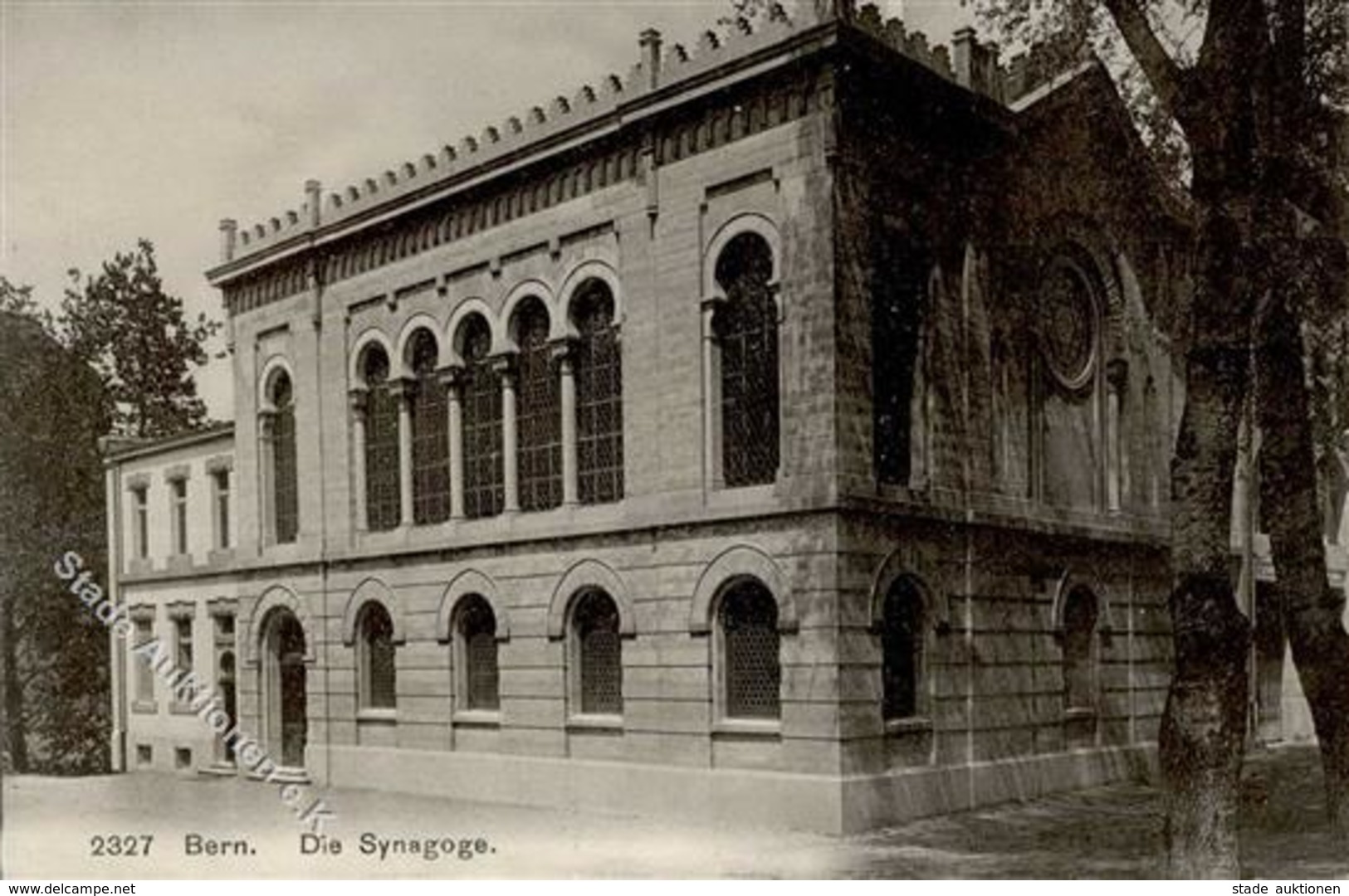 Synagoge Bern Schweiz Ansichtskarte Beschnitten II Synagogue - Judaika