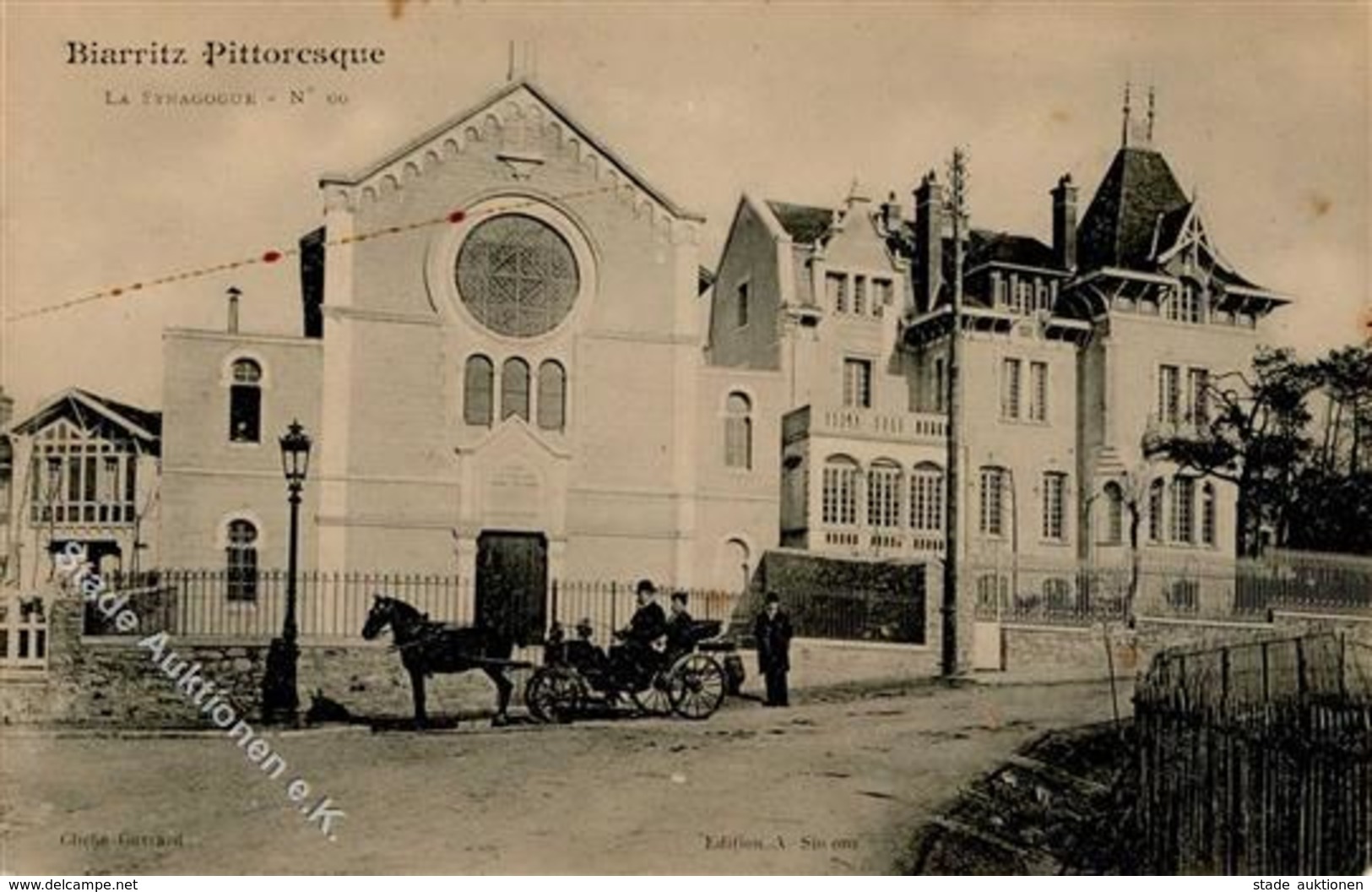 Synagoge Biarritz (64200) Frankreich I-II (fleckig) Synagogue - Judaika