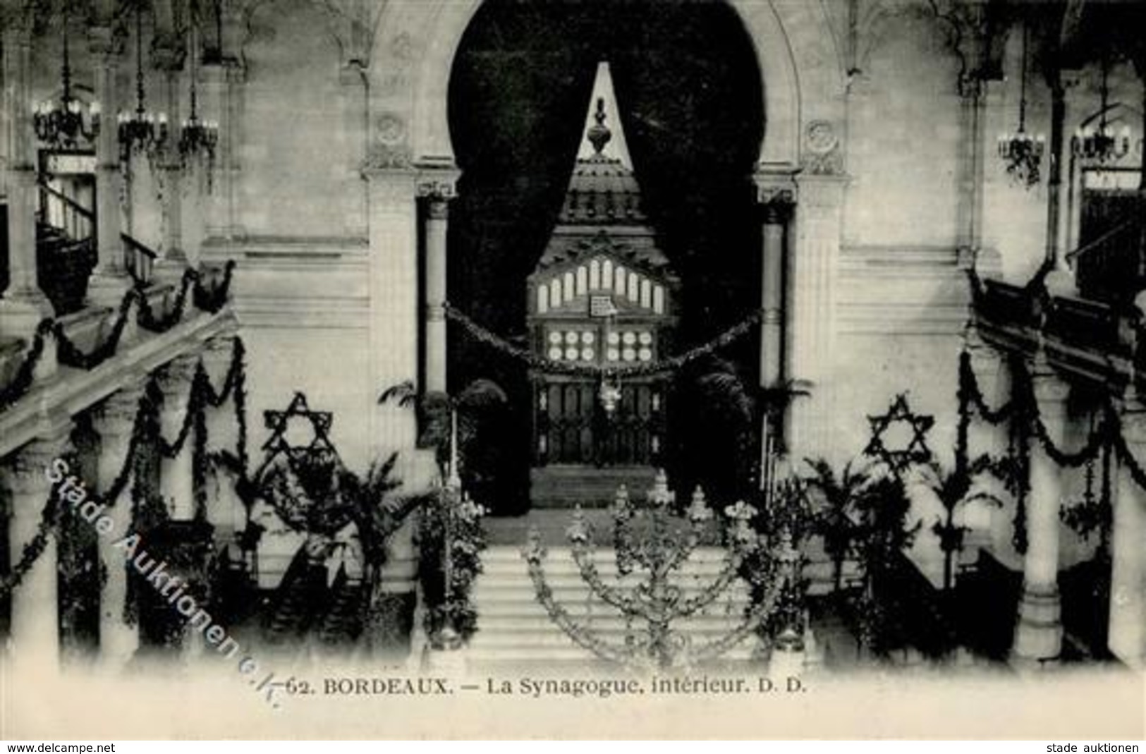 Synagoge Bordeaux (33000) Frankreich Innenansicht I-II Synagogue - Judaika