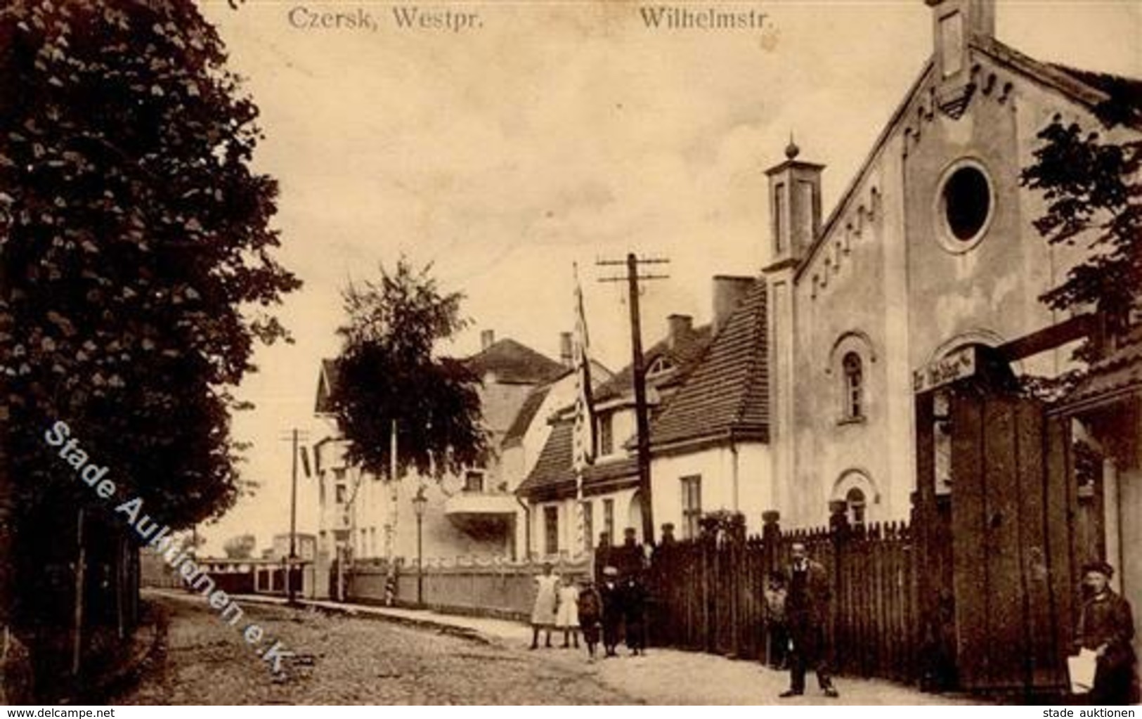 Synagoge CZERSK,Wpr. - Synagoge In Der Wilhelmstrasse Marke Entfernt I-II Synagogue - Giudaismo