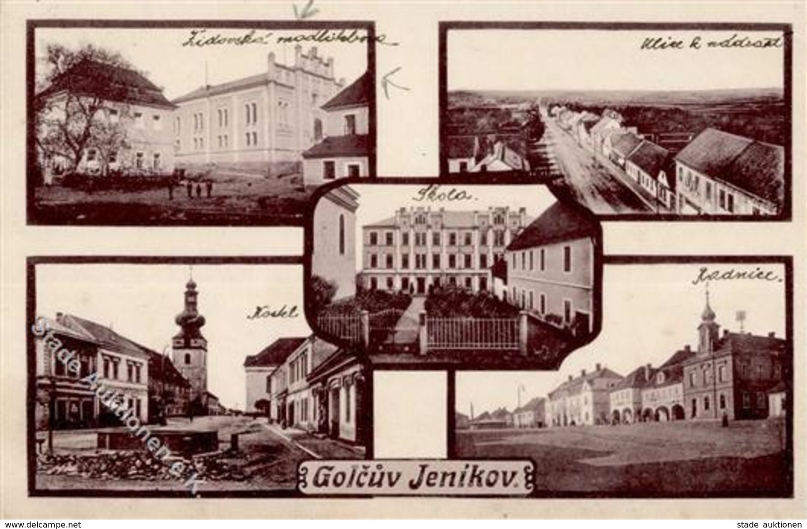 Synagoge Golcuv Jenikov Tschechien Ansichtskarte I-II Synagogue - Judaika