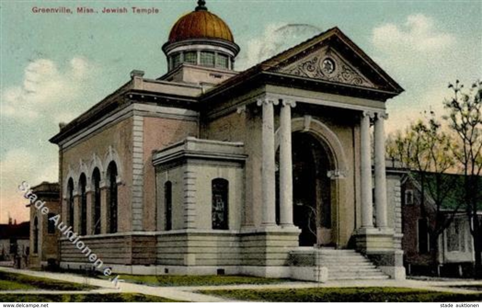 Synagoge Greenville Miss. USA 1909 Ansichtskarte I-II Synagogue - Giudaismo