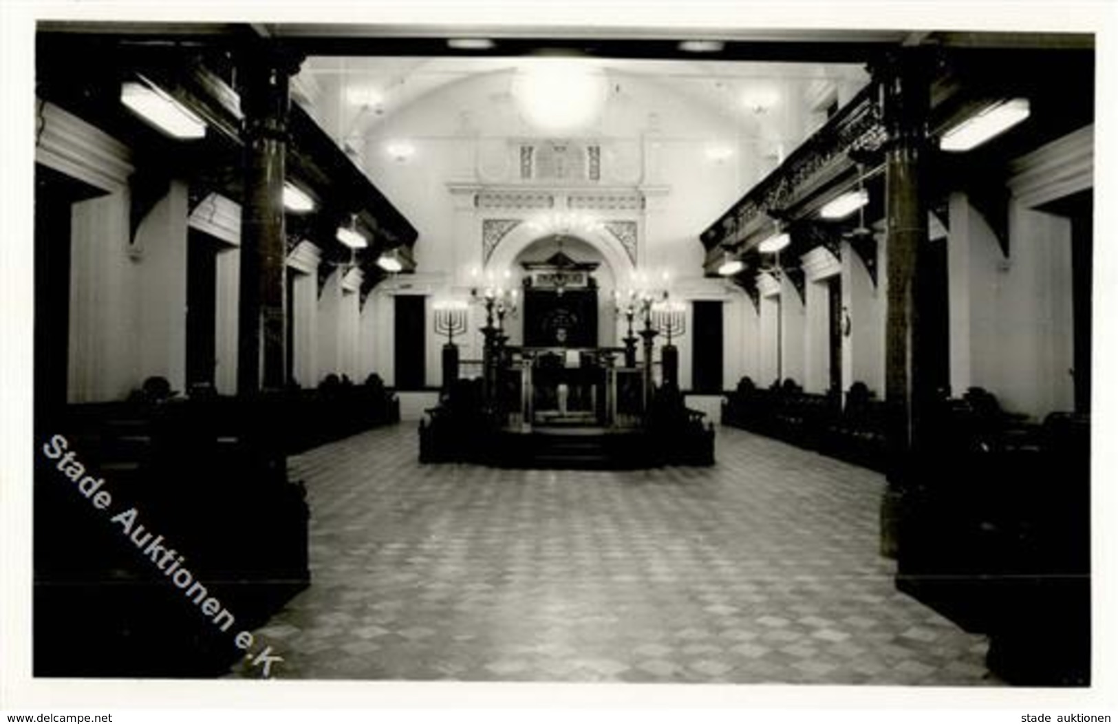 Synagoge Hong Kong Innenansicht Foto-Karte I- (keine Ak-Einteilung) Synagogue - Judaika