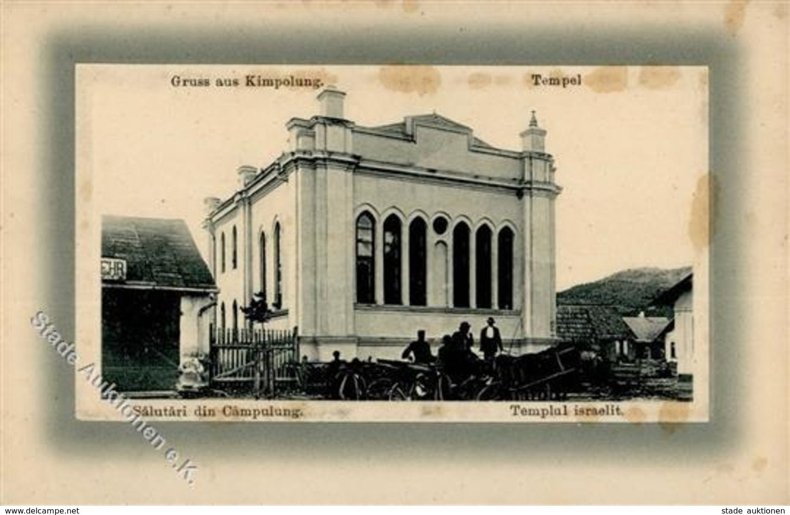 Synagoge KIMPOLUNG,Rumänien - Fleckig! Synagogue - Judaika