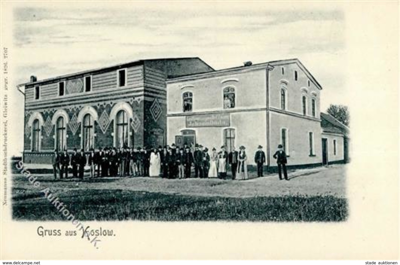 Synagoge KOSLOW Mit Gasthaus Zur Guten Hoffnung V. Johann Duda  I Synagogue - Judaika