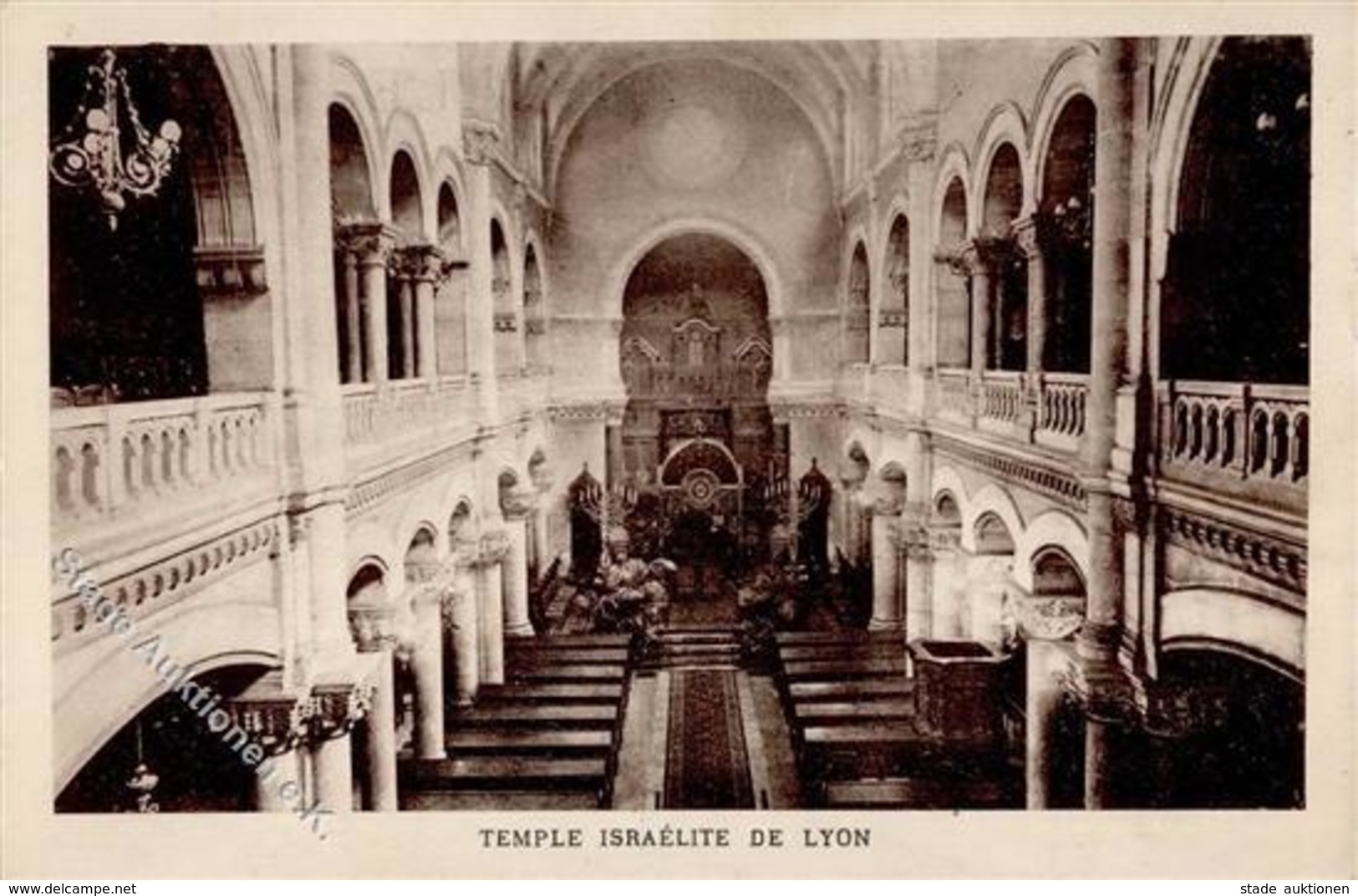 Synagoge Lyon (69000) Frankreich Innenansicht I-II Synagogue - Judaika