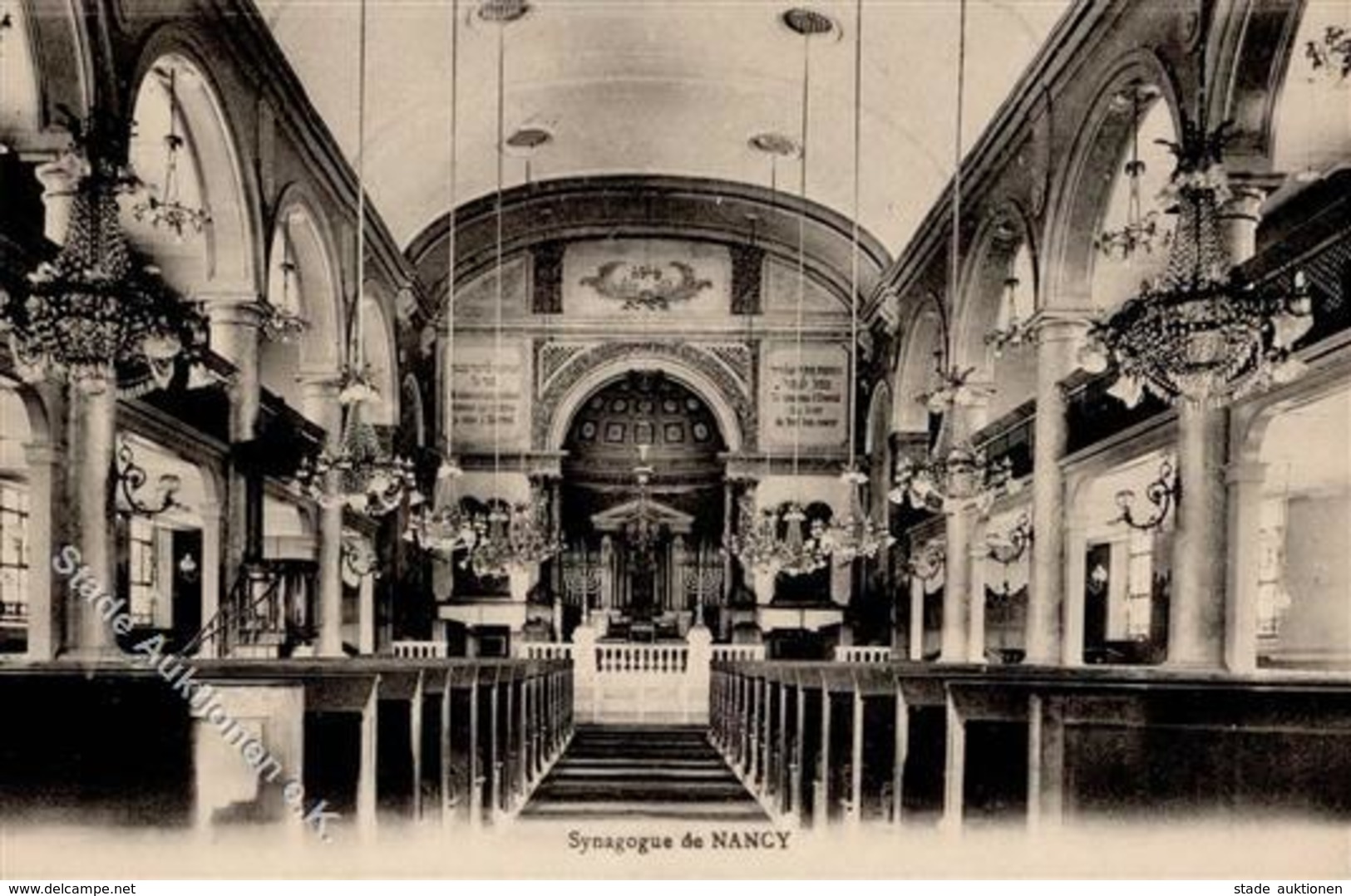 Synagoge Nancy (54000) Frankreich Innenansicht I-II Synagogue - Judaika