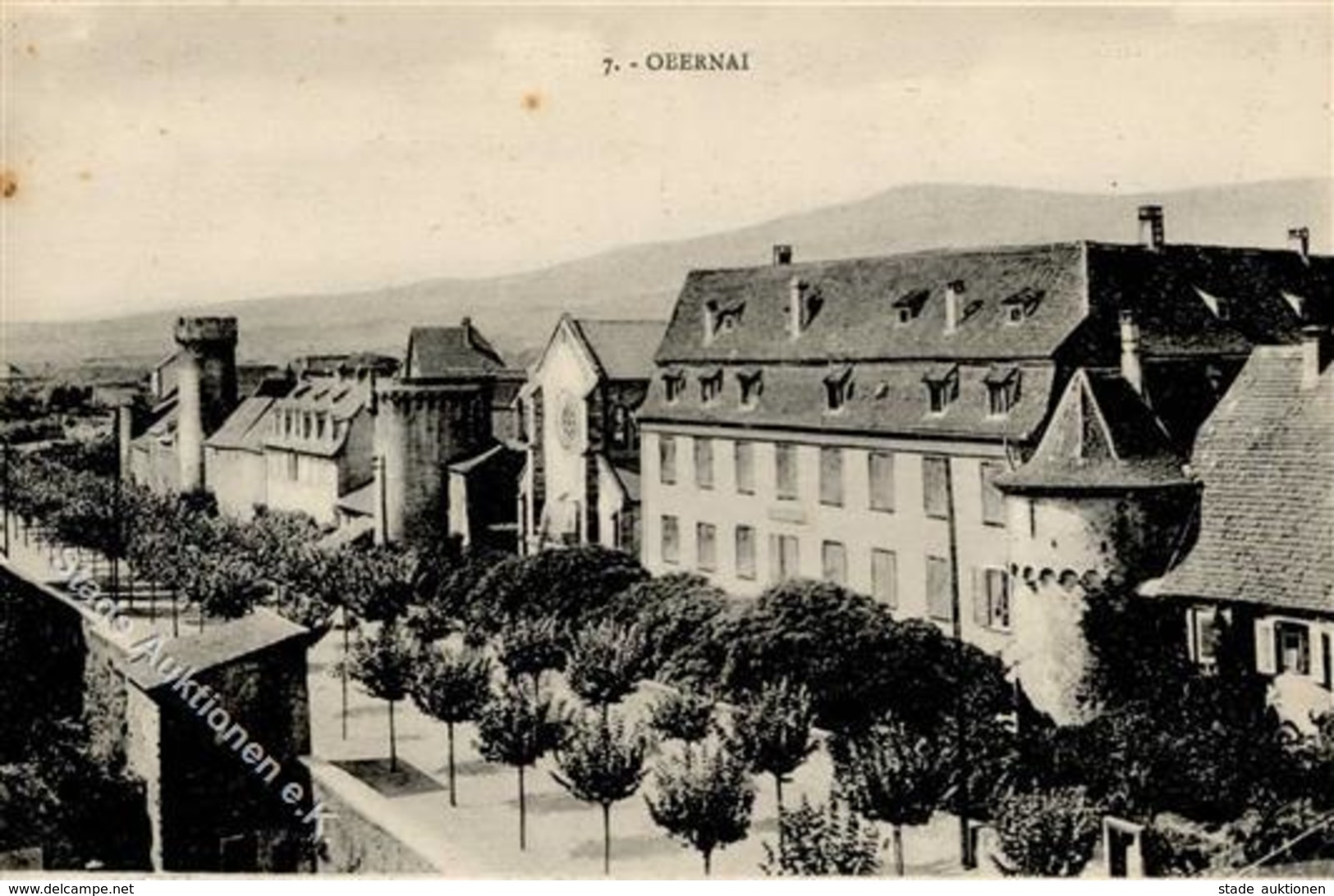 Synagoge OBERNAI,Frankreich - Strasse Mit Synagoge I-II Synagogue - Judaika