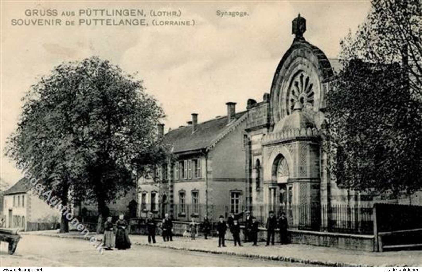 Synagoge Püttlingen Frankreich Ansichtskarte 1908 I-II (Stauchung) Synagogue - Judaika