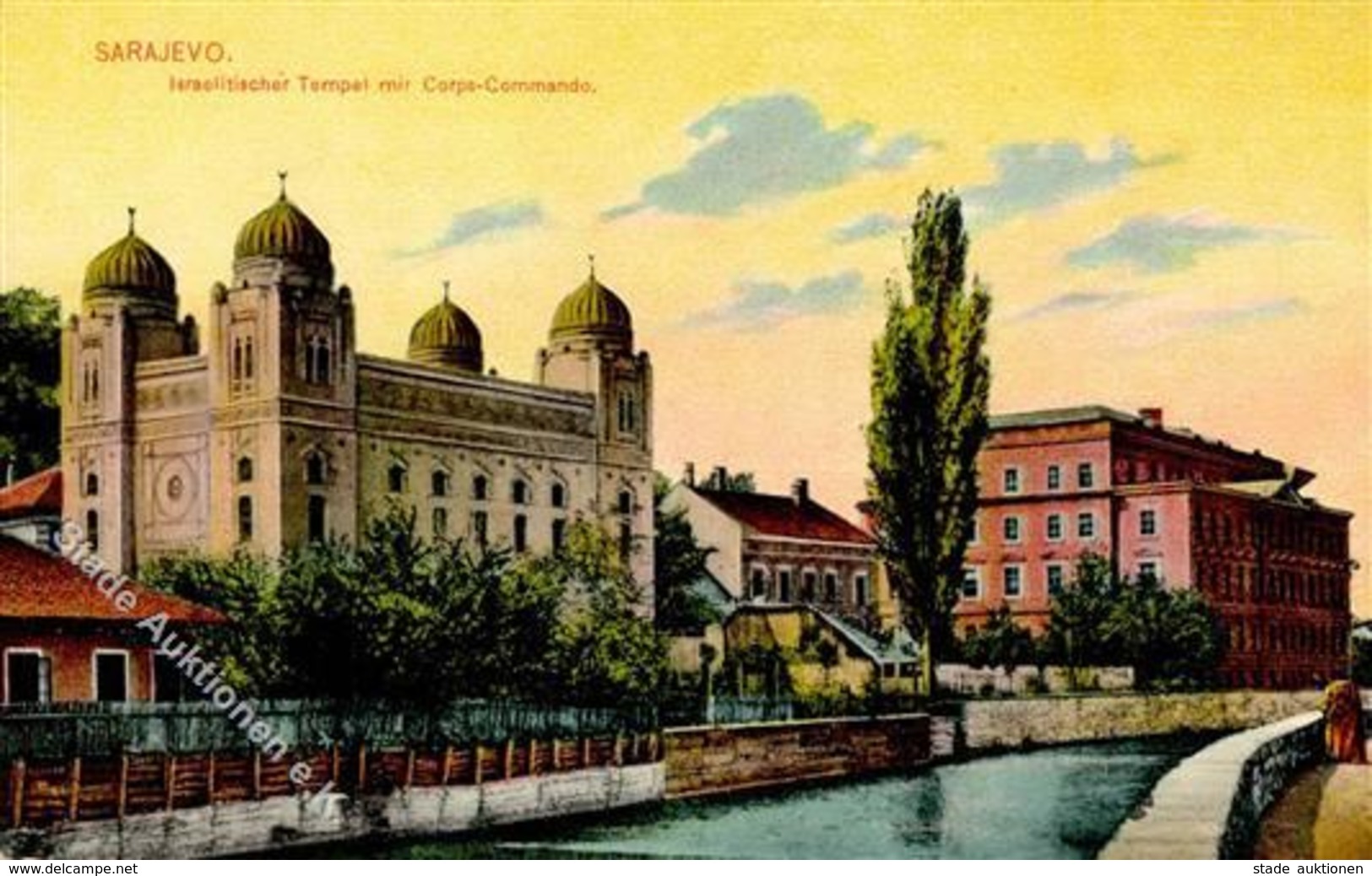 Synagoge Sarajevo Bosnien Herzegowina Ansichtskarte I-II Synagogue - Judaika