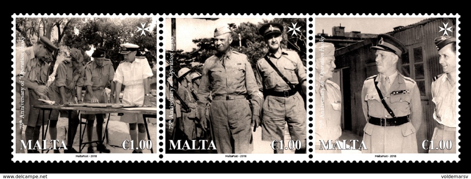 Malta 2018 Mih. 2014/16 World War II. Operation Husky MNH ** - Malta