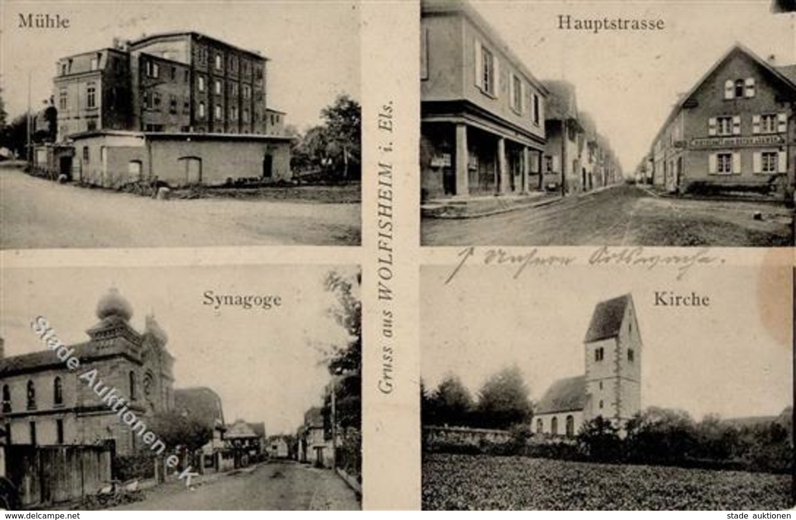 Synagoge Wolfisheim (67202) Frankreich 1915 I-II Synagogue - Judaika