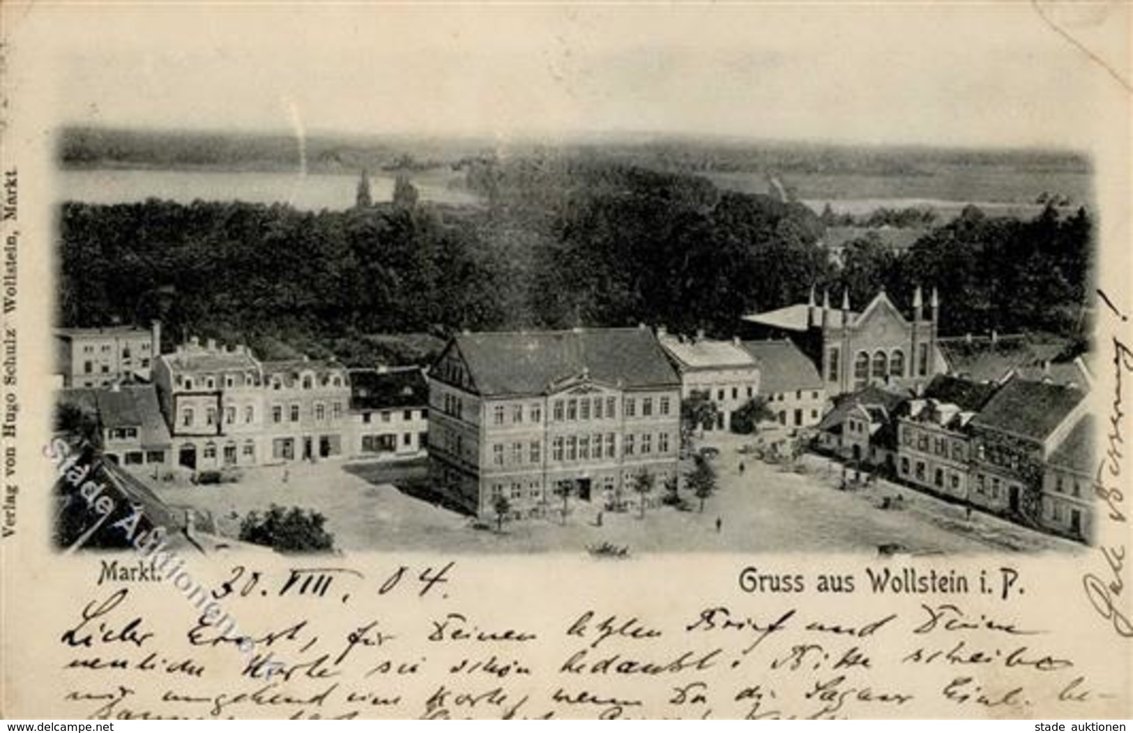 Synagoge WOLLSTEIN,Posen - Mit Synagoge Ecke Gestoßen II Synagogue - Judaika